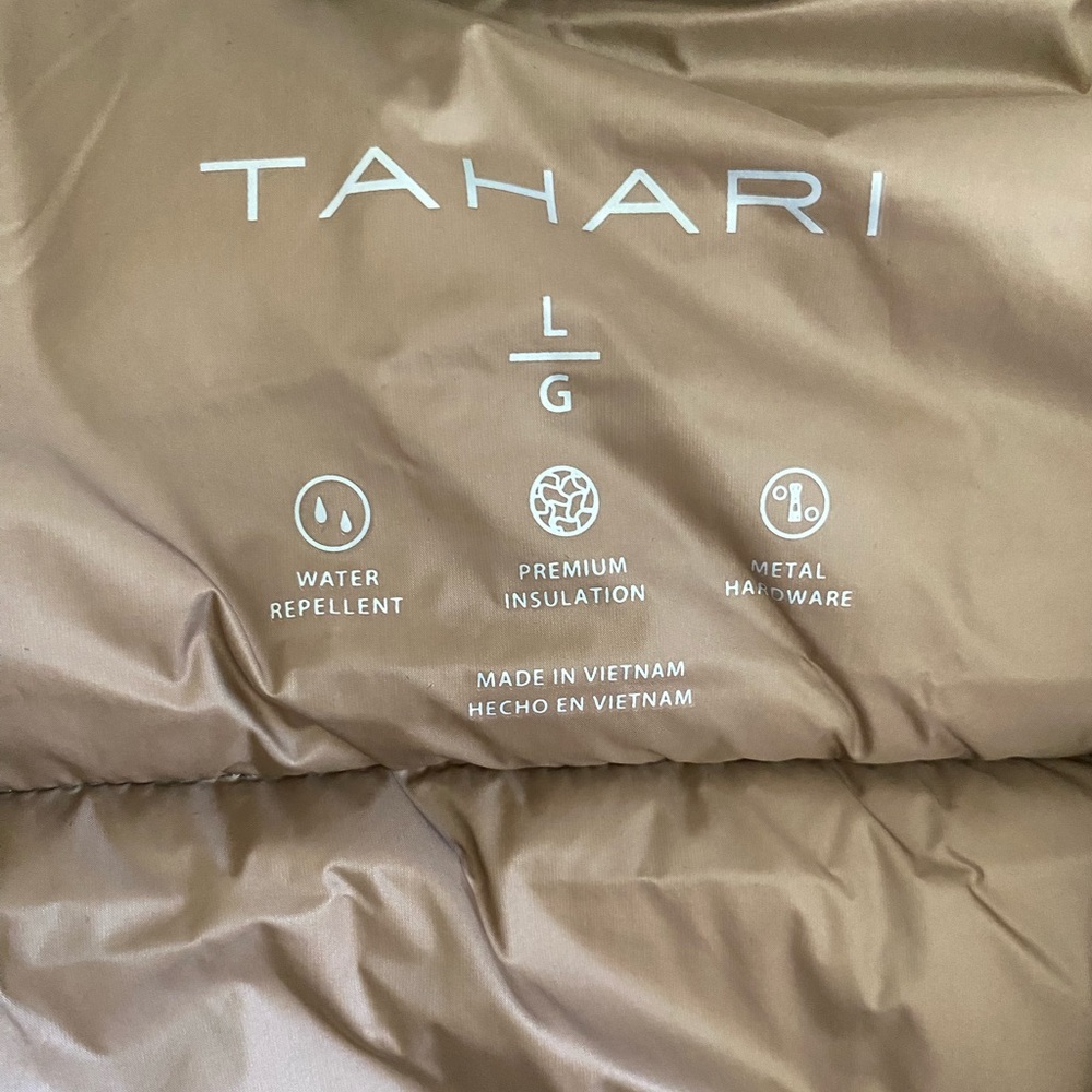 Tahari Tan Puffer Jacket - Picture 7 of 8